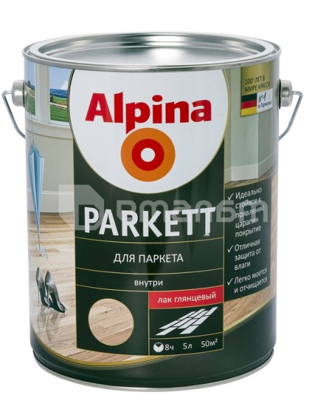 ლაქი Alpina Parkett 537891 5 ლ პრიალა