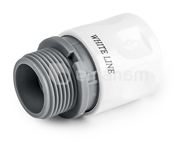 კონექტორი გარე ხრახნი 3/4" Bradas White Line Standard WL-2121