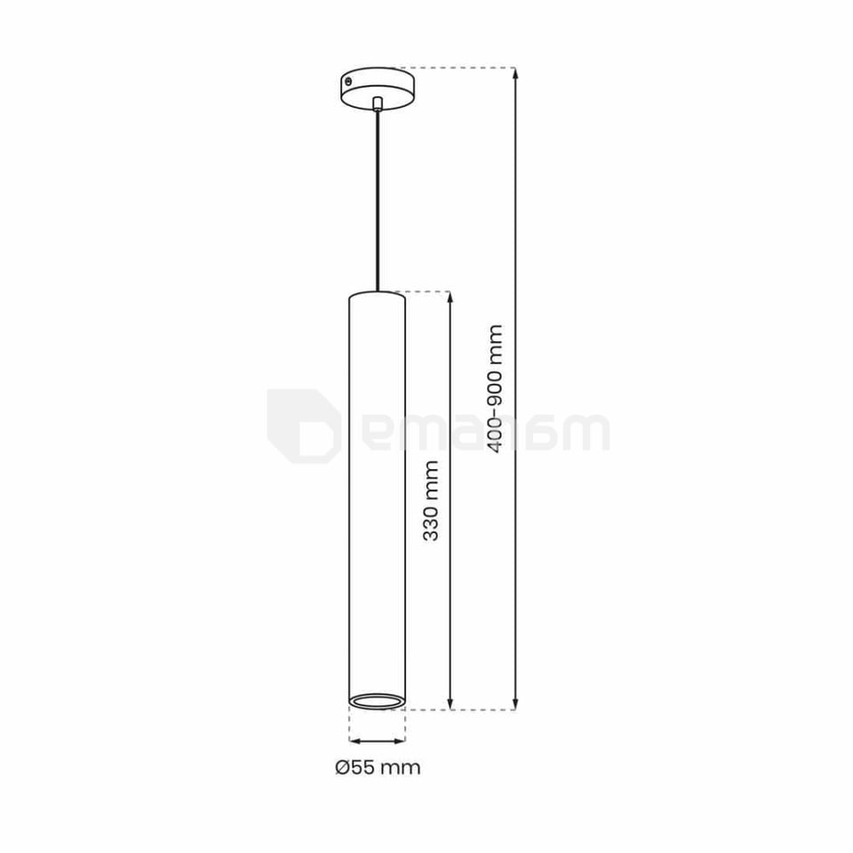 საკიდი Milagro MLP8798 HUDSON 1 GU10 თეთრი