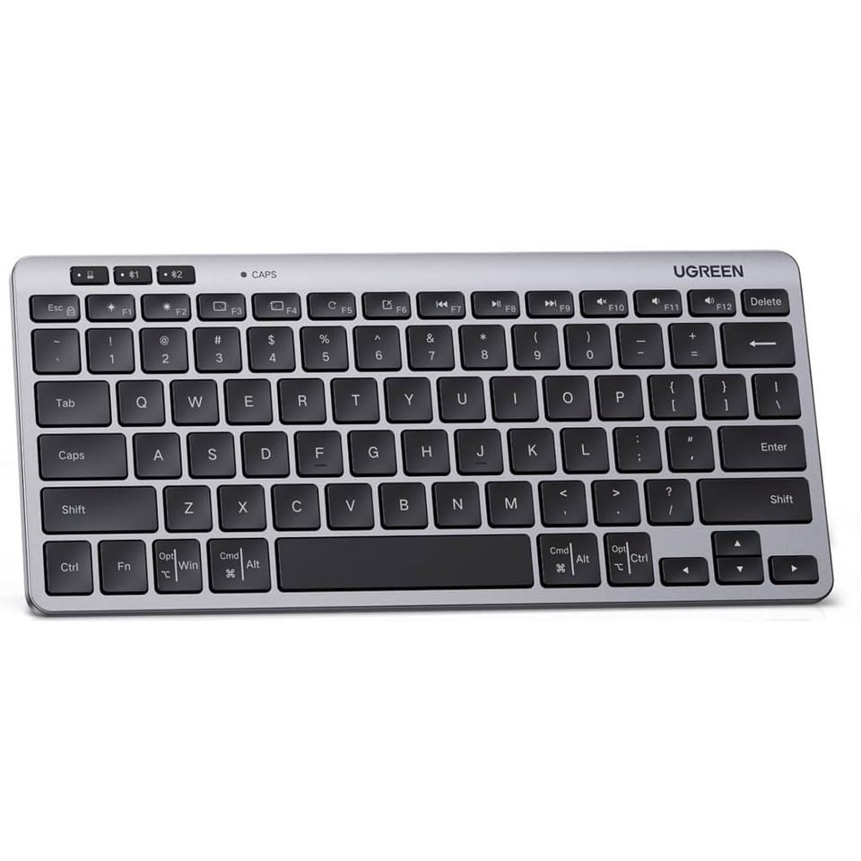 კლავიატურა UGREEN K551 (75049) Multi-mode, Wireless, Bluetooth, USB, Keyboard, Silver/Black