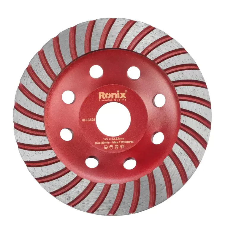 ქვის სახეხი ჯამისებური დისკი Ronix RH-3528, 125მმ