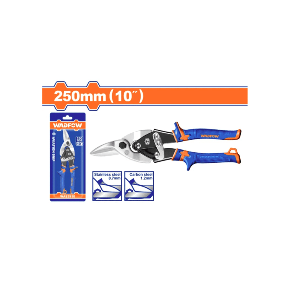 თუნუქის საჭრელი მაკრატელი 250 მმ R (WAS3910) WADFOW