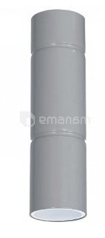 ჭერის სანათი LUMINEX Implode ნაცრისფერი 8369 GU10 1x MAX 8W