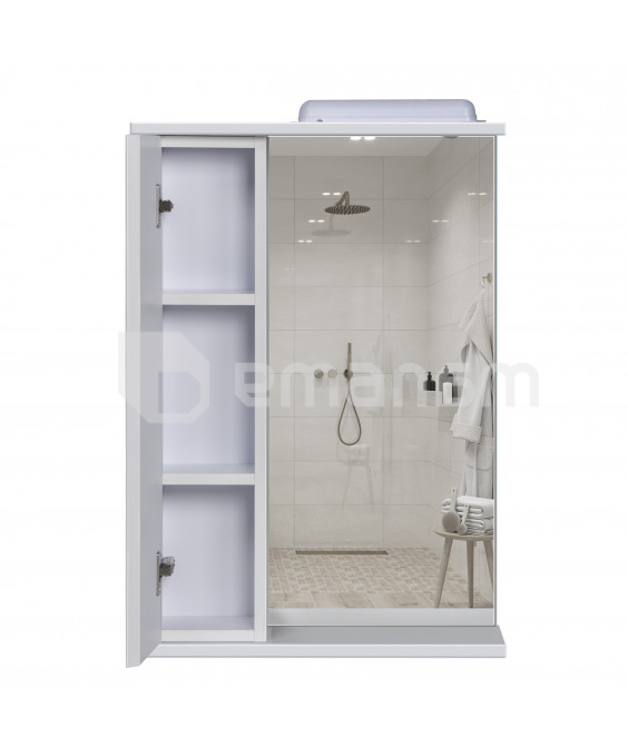 კარადა სარკით ST-50 white 53x76x15 სმ