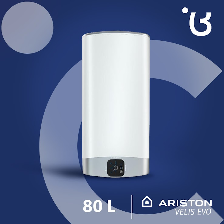 ARISTON - VELIS EVO 80L V/H წყლის ელექტრო გამაცხელებელი (3626146-R)