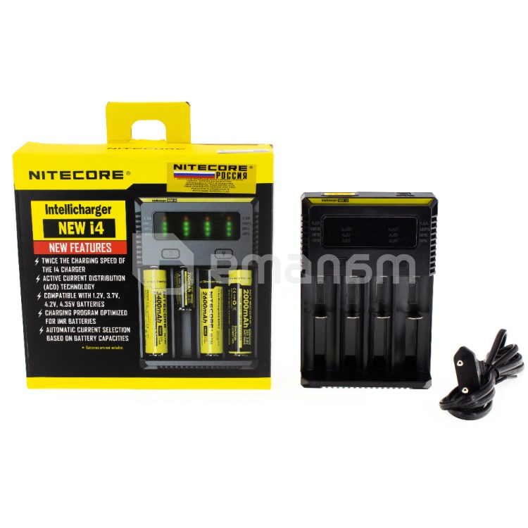 დამტენი მოწყობილობა Nitecore Intellicharge New i4