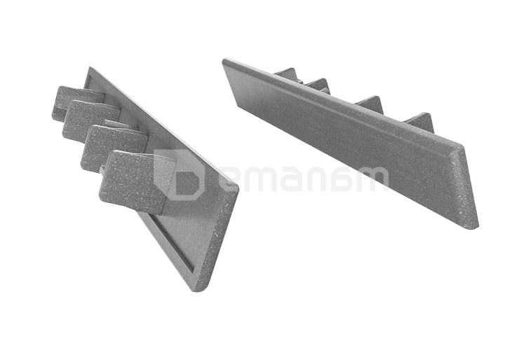 საცობი ტერასის ფიცრის Bergdeck BDZD01 ანტრაციტი 150x25 მმ 12 ც