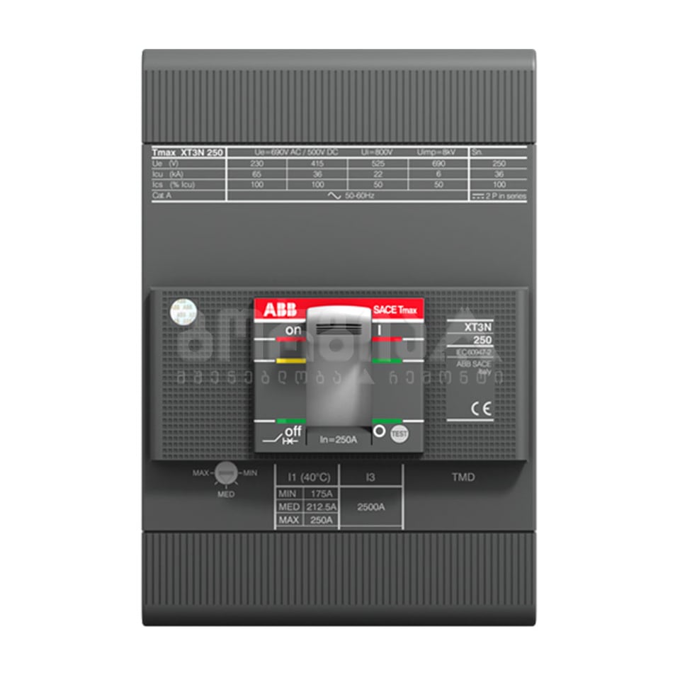 ავტომატური ამომრთველი 1SDA068059R1 3P 250A XT3N - ABB