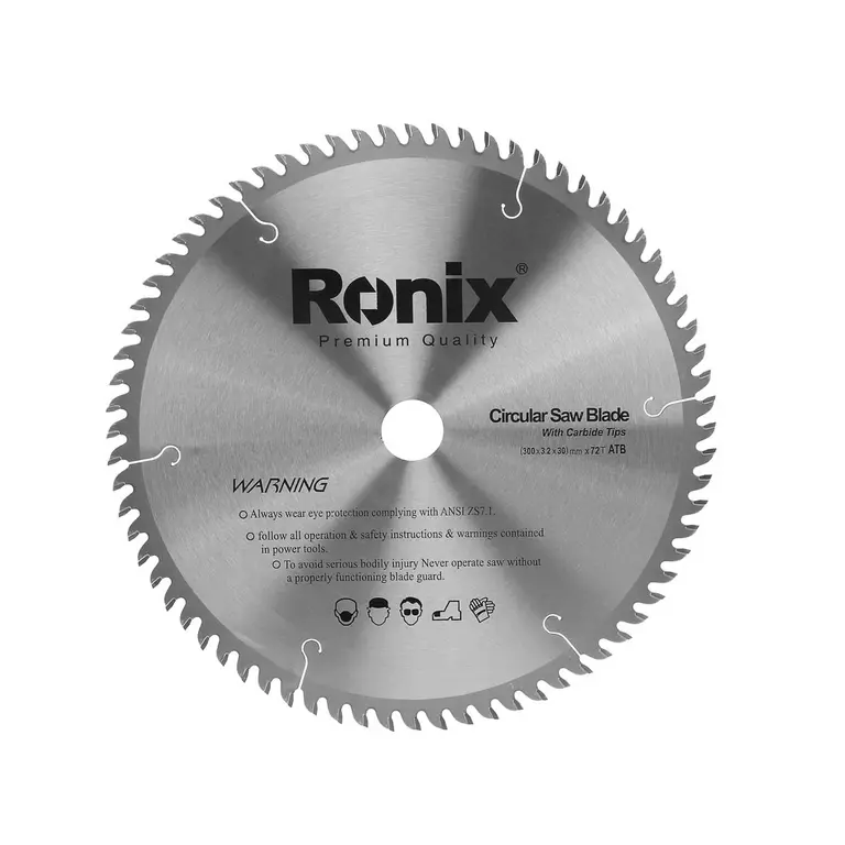 ცირკულარული ხერხის დისკი ATB 72T Ronix RH-5114, 300მმ