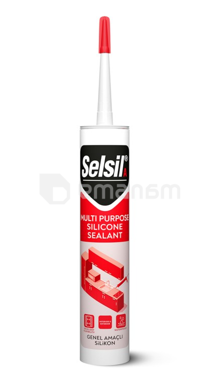 სილიკონი უნივერსალური Selsil Multi Purpose Silicone Sealant 280 მლ შავი