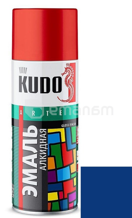 ემალი უნივერსალური Kudo KU-10112 Ral 5002 ულტრამარინი ლურჯი 520 მლ