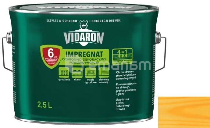 გასაჟღენთი ხის Vidaron Impregnat 2.5 ლ V02 ოქროსფერი ფიჭვი