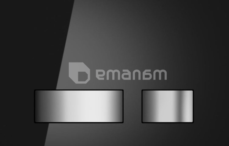 ღილაკი Cersanit Movi დასამონტაჟებელი ჩარჩოთი