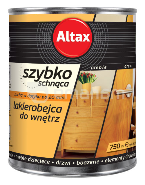 ფერადი ლაქი შიდა სამუშაოებისთვის ALTAX 750 მლ ტიკი