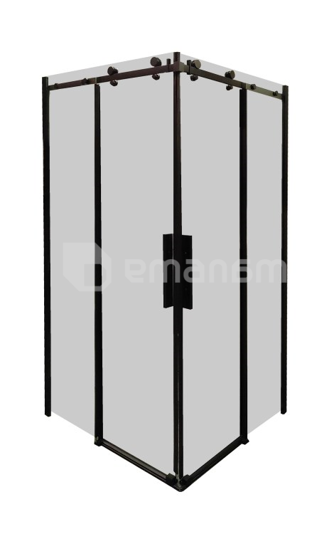 საშხაპე შუშა შავი პროფილებით Blackline  Impera-Imp01 90/90/190-6მმ