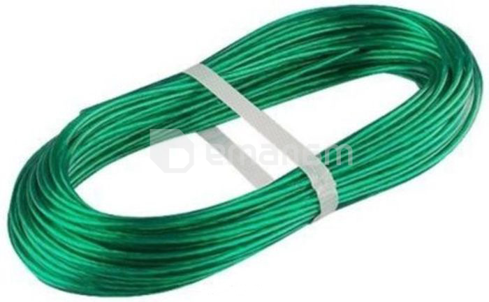 თოკი პოლიმერული ზედაპირით, არმირებული Tech-Krep 2 მმ 20 მ მწვანე