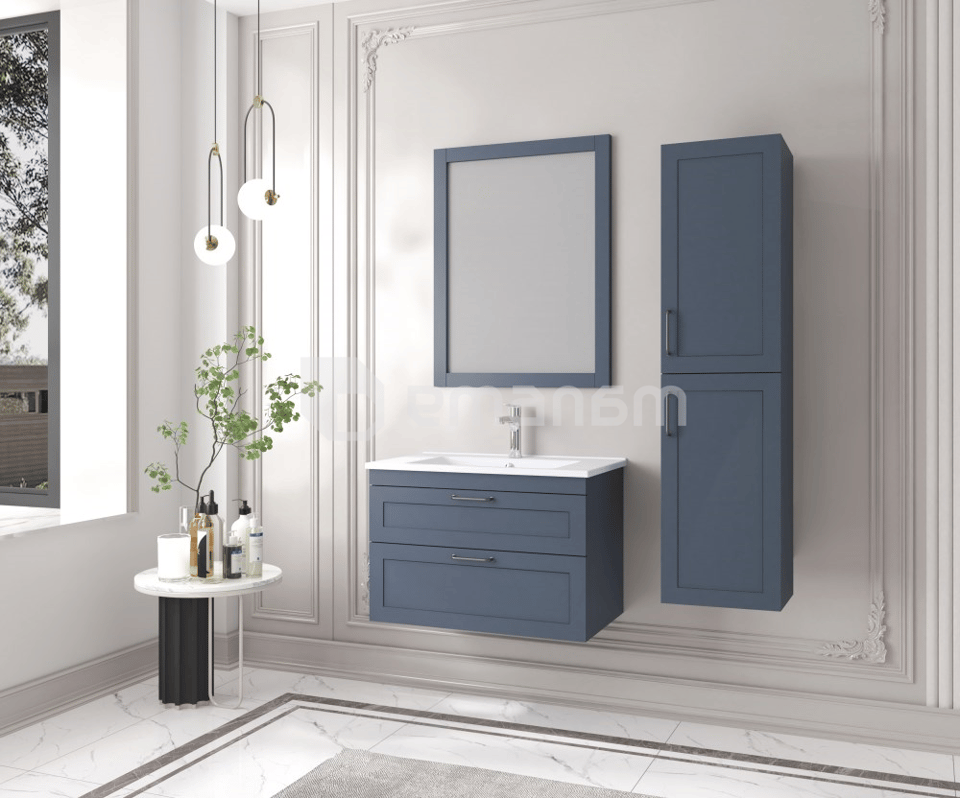 ტუმბო ჩამოსაკიდი ხელსაბანით Denko Beyoglu 75 Matt Navy Blue