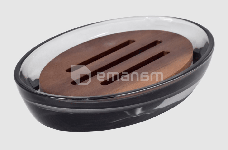 სასაპნე Bisk Figo Wood/Glass Dark Grey