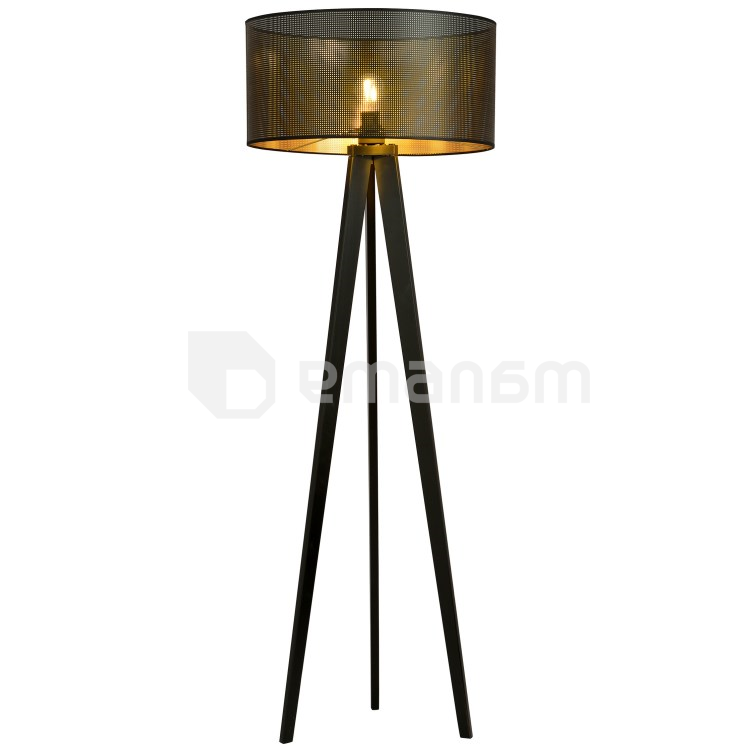 ტორშერი EMIBIG ASTON LP1 E27 1x MAX 60W შავი ოქროსფერი