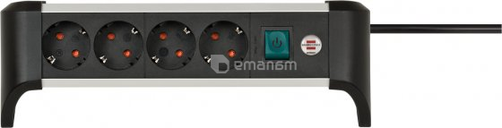 დამაგრძელებელი მაგიდის 4 Brennenstuhl 1,8მ Alu-Office-Line