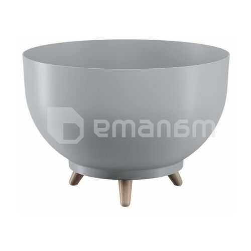 საყვავილე ქოთანი ფეხებით FORM PLASTIC Bowl Satina 30 პლატინა