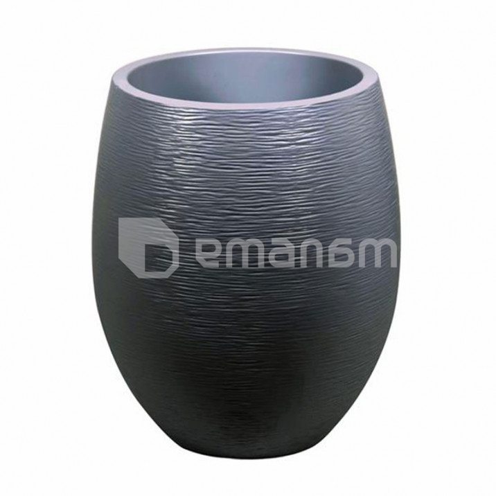 ქოთანი პლასტმასის EDA Plastiques POT EGG GRAPHIT DIAM 50x60სმ 53ლ