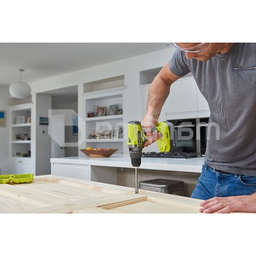 დრელი-სჭვალსახრახნი დარტყმითი აკუმულატორის Ryobi ONE+ R18PD2-220S 18V