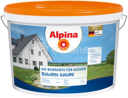 დისპერსიული საღებავი Alpina Die Bewährte für Aussen 15 ლ