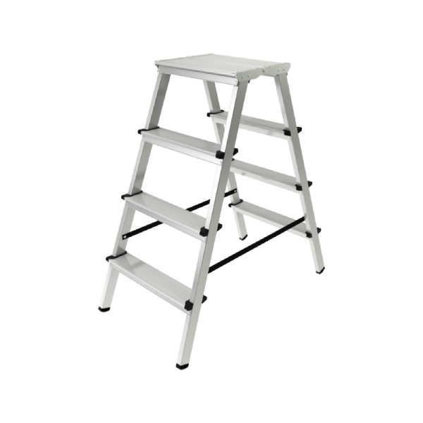 ალუმინის კიბე ორმხრივი 4 საფეხურით