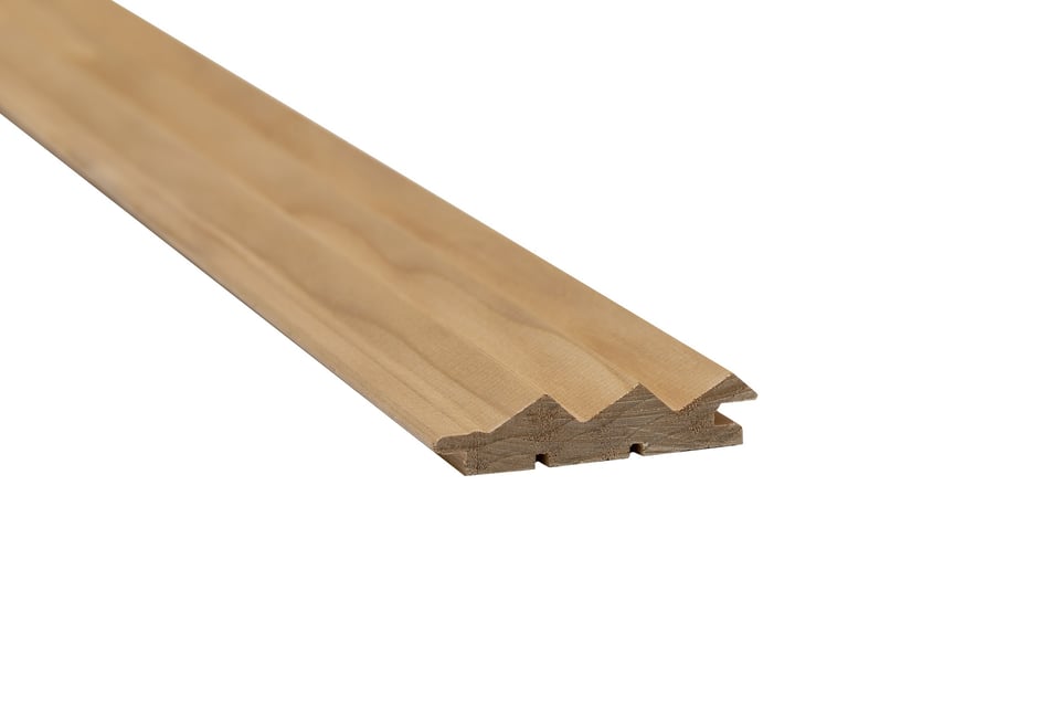 ინტერიერის კედლის პანელი, Thermo-aspen (Populus tremula) Medium, Vire 15*89*3000 მთრთოლავი ვერხვი M2: 0.237