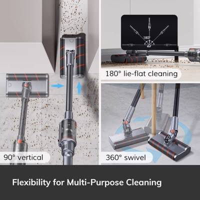 უსადენო მტვერსასრუტი Ilife H11, 110W, 200ML, 30 Minutes Working Time, Cordless Handheld Vacuum Cleaner, Household Cleaning Tools, Grey