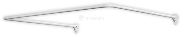 კარნიზი უნივერსალური UNIVERSAL ROD 90x90x90 სმ./20 მმ.WHITE