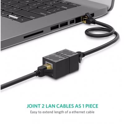 ქსელის კაბელის გადასაბმელი UGREEN NW114 (20390), Rj45 Ethernet Connector, Black