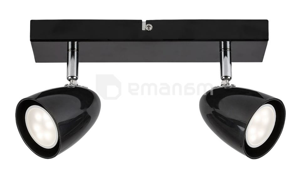 სპოტი Rabalux Perico 2 GU10 h150 L260 შავი