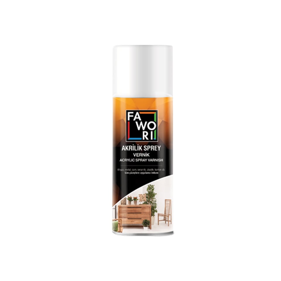 საღებავი სპრეი FAWORI  AKR.SPREY 001 MAT VERNİK 400ML