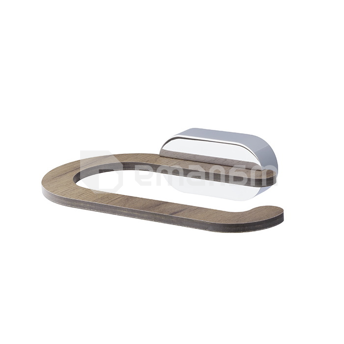 საკიდი ტუალეტის ქაღალდის Bisk Bergen ქრომი/ხე