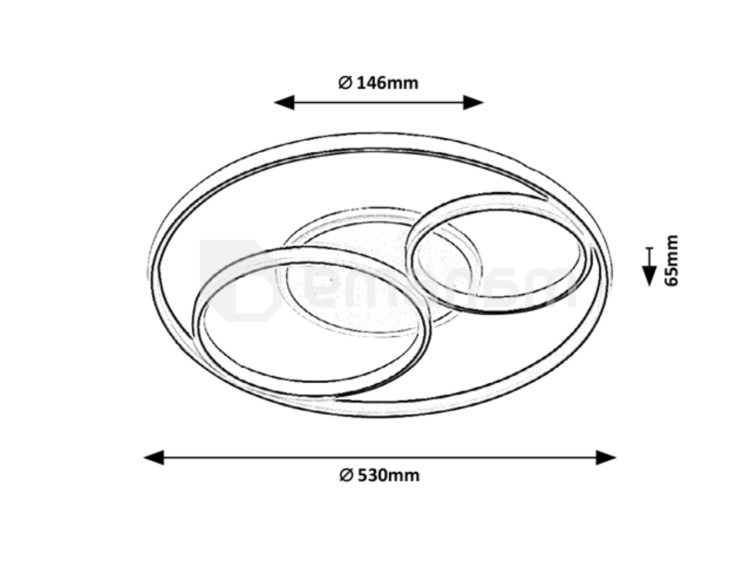 სანათი Rabalux Aquila 3335 LED 50W