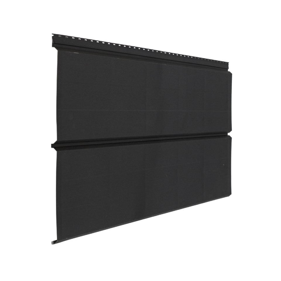 230-იანი ფერადი თუნუქის საიდინგი 0.50X551 ხაოიანი RAL 9005 NOVA