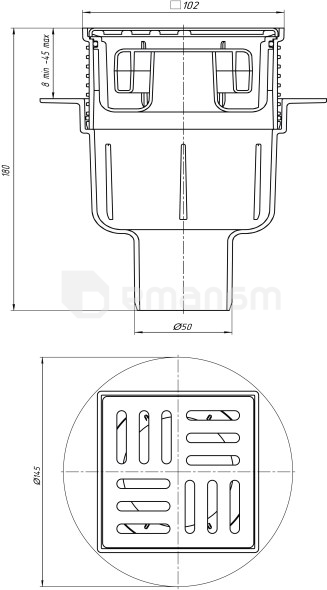 ტრაპი ANI Plast TQ5702