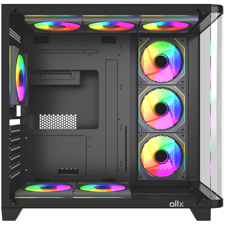 ქეისი ALLX AX-G2731, Computer Case, ATX, MATX, ITX, USB3.0, USB1.0x2, HD AUDIO, Black