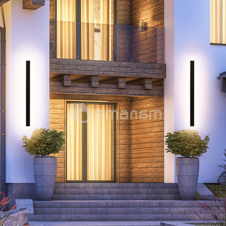 ლედ კედლის განათება V-TAC 17W IP65 4000K შავი ფერი 6831