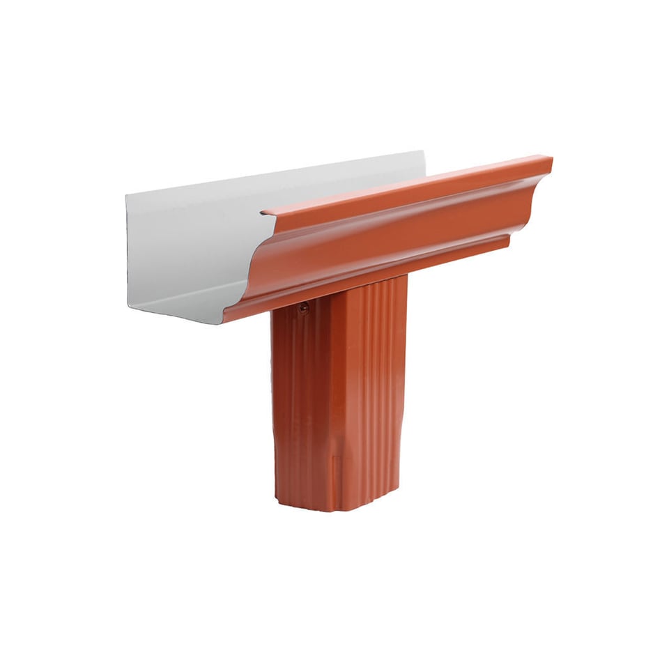 ოთხკუთხა საწვიმარი ღარის ძაბრი RAL 8004