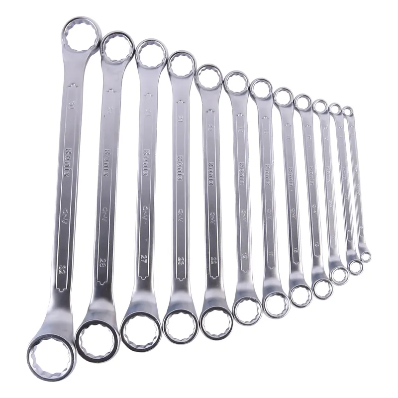 დახურული ქანჩის გასაღებების ნაკრები Ronix RH-2302, 12ც