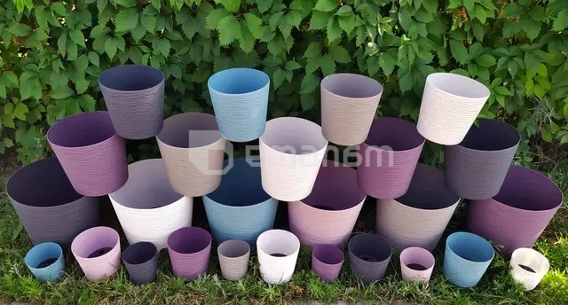 ქოთანი პლასტმასი Aleana  Fusion ჩასადებით დაბლა d16*14,5სმ. კაკაო