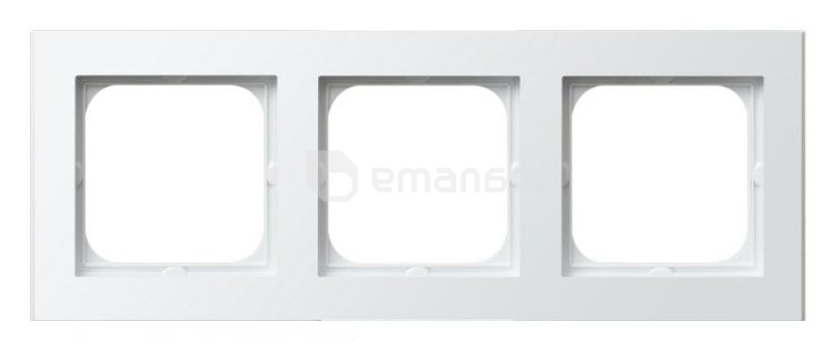 ჩარჩო Ospel Sonata R-3R/00 3 განყოფილებიანი თეთრი