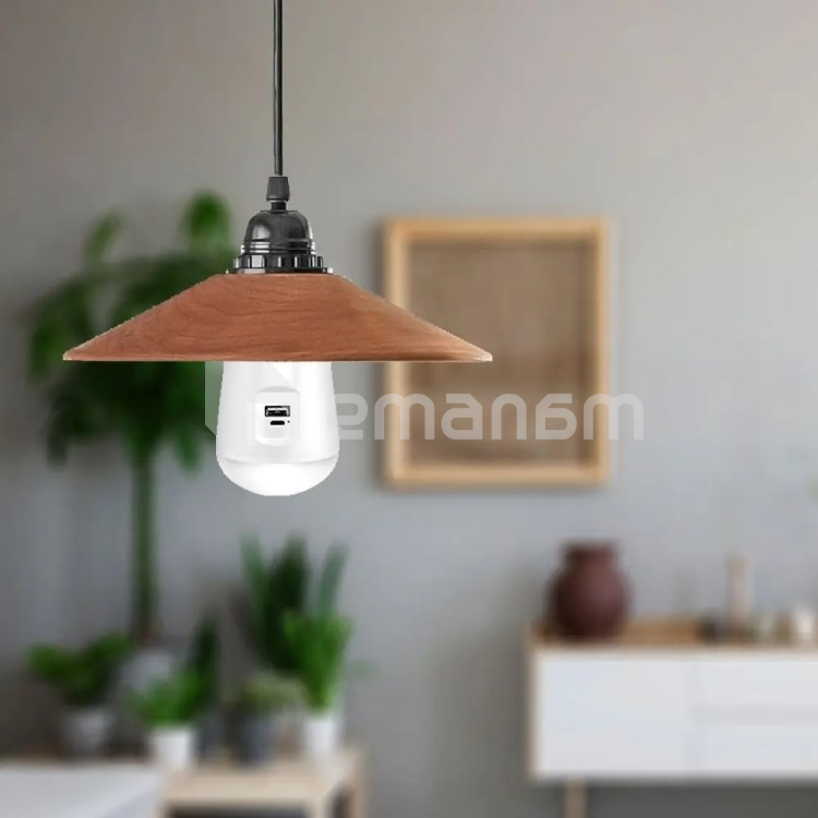 შუქდიოდური ნათურა ავარიული ფუნქციით და მზის პანელით V-TAC 2857 7W E27