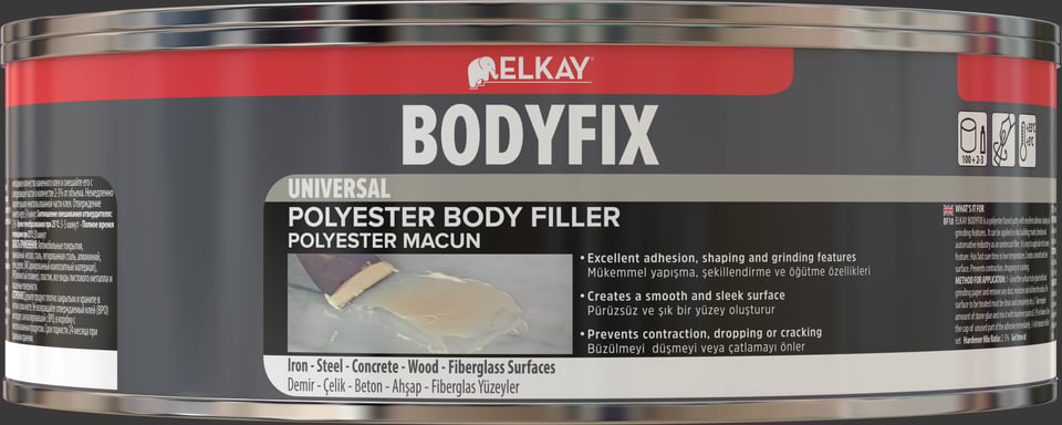 რკინის ძლიერი წებო . BF10E BodyFix Universal 