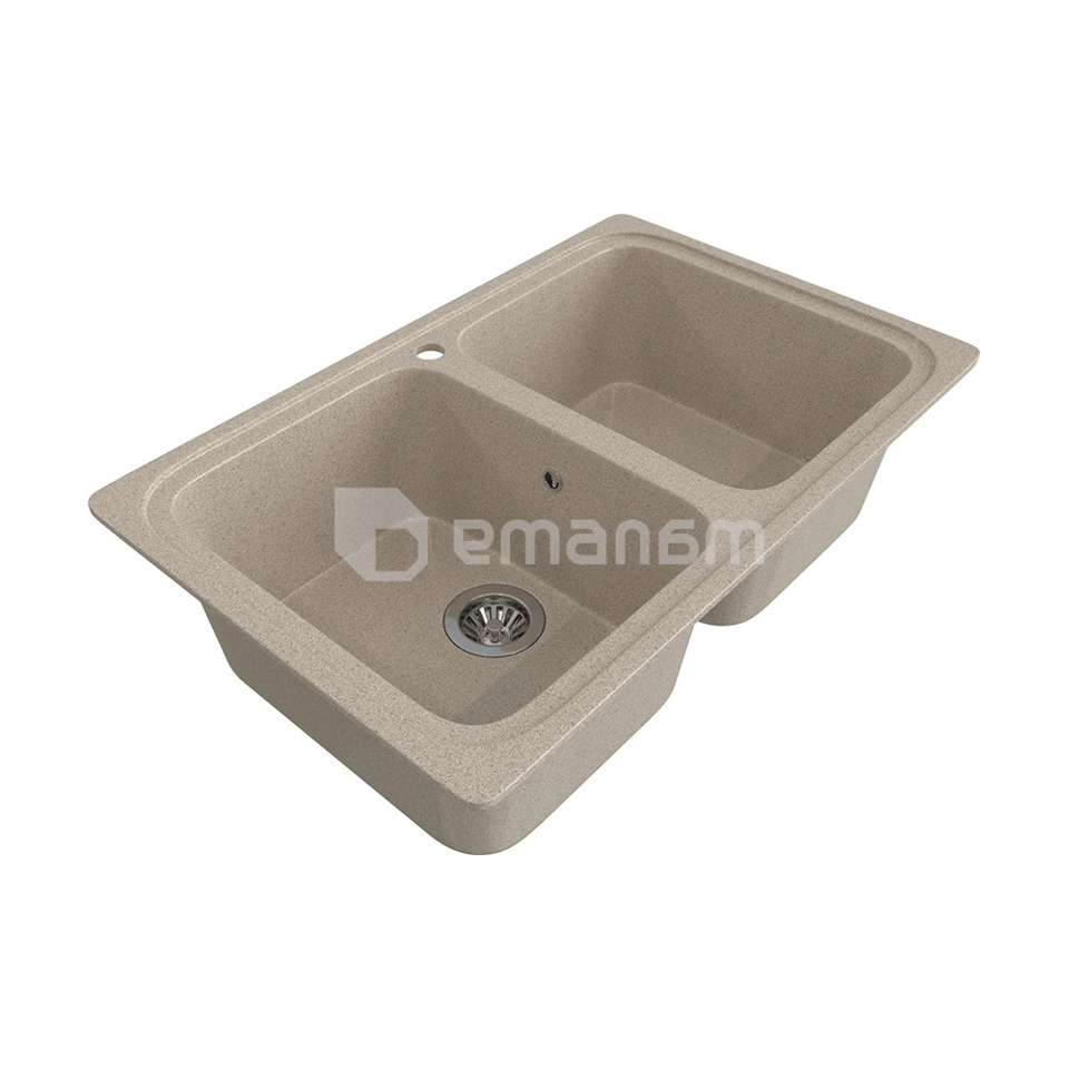 სამზარეულოს ნიჟარა ქვიშისფერი მარმარილო Gammastone G-12