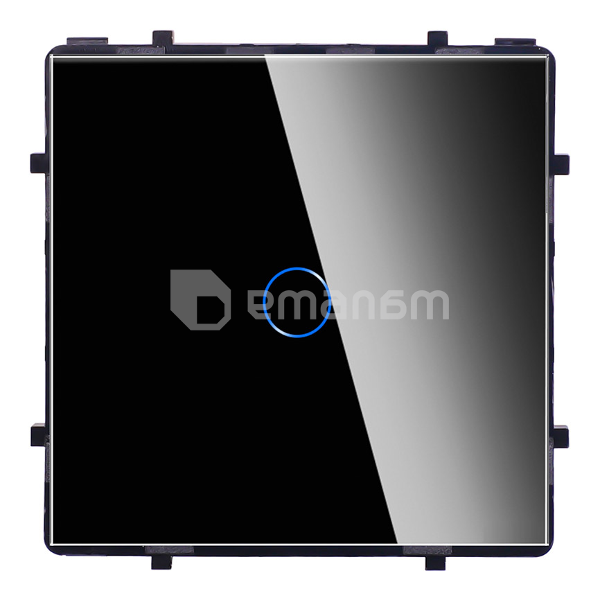 ჩამრთველი ჩარჩოს გარეშე სენსორით Socket Elegant Wireless Wi-Fi 1 შავი