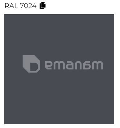 დეკორატიული საშრობი Terma WARP T გრაფიტი Ral 7024 Soft (SX) 1110/500